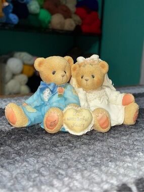 Vintage Cherished Teddies "Twenty-Five Years To Treasure Together" figurine